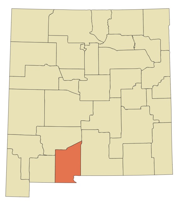 Location of Dona Ana County in New Mexico