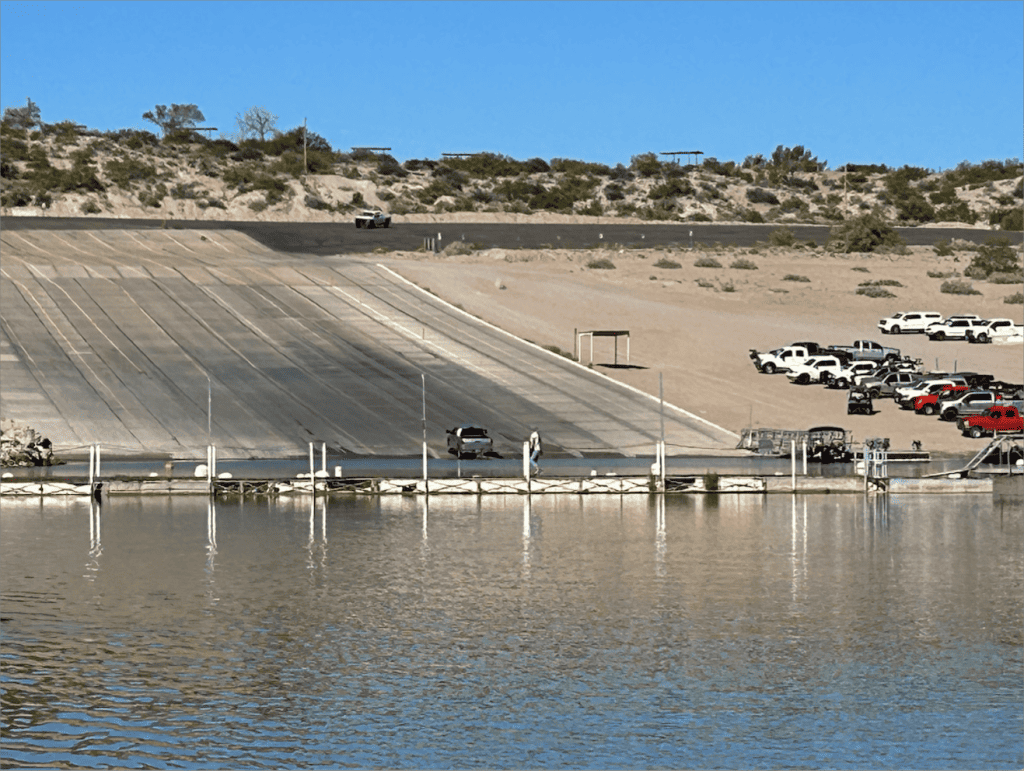 Boat ramp at Elephant Butte Lake State Park